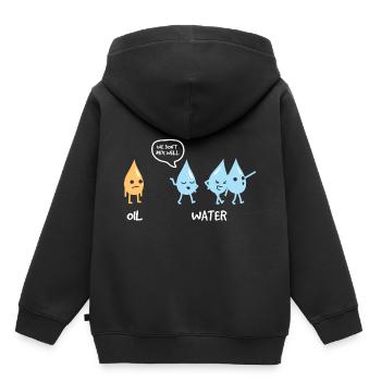 Chemie Wir Passen Nicht Zusammen - Kinder Premium Organic Hoodie - Schwarz - Hinten - AI Model Kid Male (0cm)