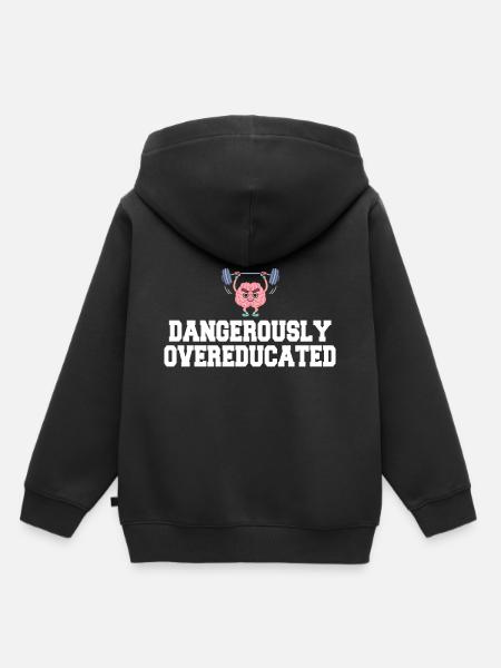 Gefährlich überqualifiziert - Kinder Premium Organic Hoodie - Schwarz