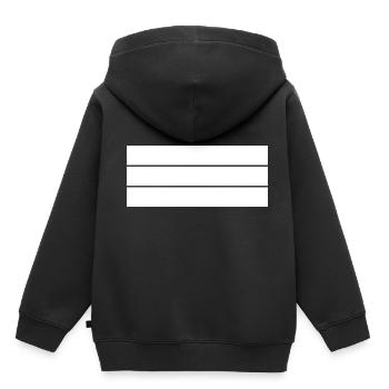 schlichtes Geometriemotiv - Kinder Premium Organic Hoodie - Schwarz - Hinten - AI Model Kid Male (0cm)
