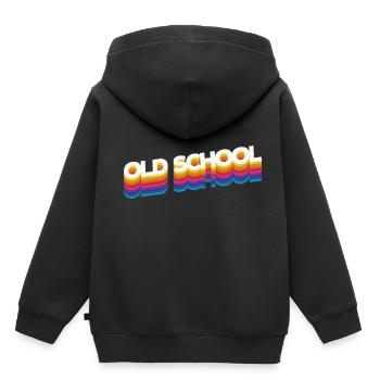 Old school - Kinder Premium Organic Hoodie - Schwarz - Hinten - AI Model Kid Male (0cm)