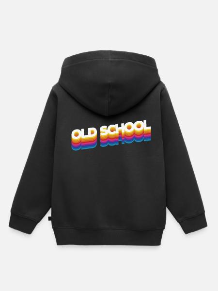 Old school - Kinder Premium Organic Hoodie - Schwarz