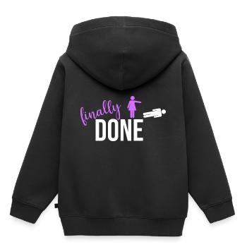 Finally divorce divorce separation - Kids Premium Organic Hoodie - black - Back - AI Model Kid Male (0cm)