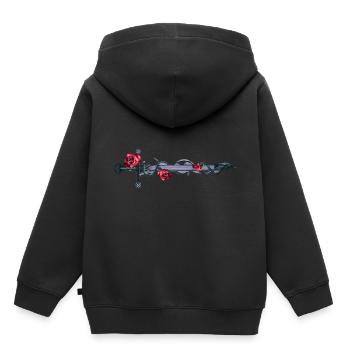 Mittelalter Schwertkunst - Kinder Premium Organic Hoodie - Schwarz - Hinten - AI Model Kid Male (0cm)