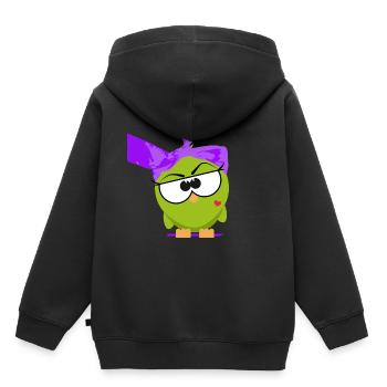 Mrs. Birdie - Kids Premium Organic Hoodie - black - Back - AI Model Kid Male (0cm)