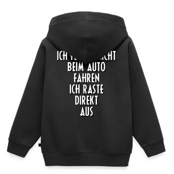 Désengager les dictons de moteur de voiture cadeau idée cadeau - Sweat Premium à capuche enfant bio - noir - Dos - AI Model Kid Male (0cm)