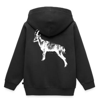 Capricorne - Sweat Premium à capuche enfant bio - noir - Dos - AI Model Kid Male (0cm)