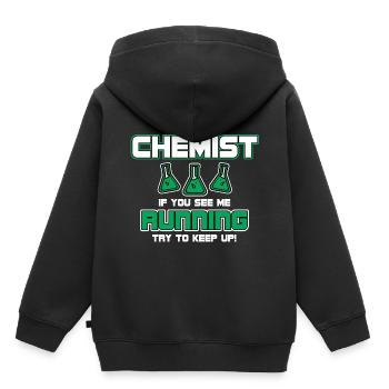 chimiste - Sweat Premium à capuche enfant bio - noir - Dos - AI Model Kid Male (0cm)