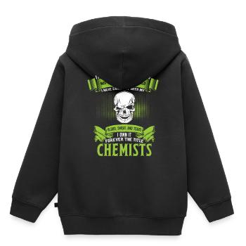 chimiste - Sweat Premium à capuche enfant bio - noir - Dos - AI Model Kid Male (0cm)