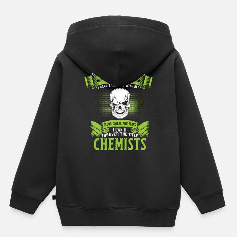 chimiste - Sweat Premium à capuche enfant bio - noir