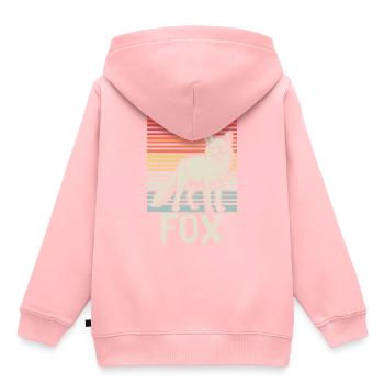 Wald Tiere Fuchs Füchsin - Kinder Premium Organic Hoodie - Rosa - Hinten - AI Model Kid Female (0cm)