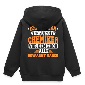 Dire chimiste - Sweat Premium à capuche enfant bio - noir - Dos - AI Model Kid Male (0cm)
