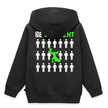 break dance - Sweat Premium à capuche enfant bio - noir - Dos - AI Model Kid Male (0cm)