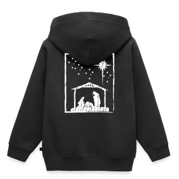 Christmas Christian - Kids Premium Organic Hoodie - black - Back - AI Model Kid Male (0cm)