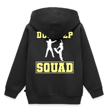 Dubstep-Liebhaber Tanz-Entertainer - Kinder Premium Organic Hoodie - Schwarz - Hinten - AI Model Kid Male (0cm)