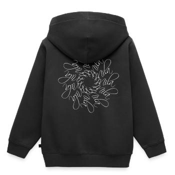 Mila Nom Nom Mandala - Sweat Premium à capuche enfant bio - noir - Dos - AI Model Kid Male (0cm)