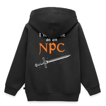 Fantasy-Rollenspiel Zitat für Schwertkampf - Kinder Premium Organic Hoodie - Schwarz - Hinten - AI Model Kid Male (0cm)
