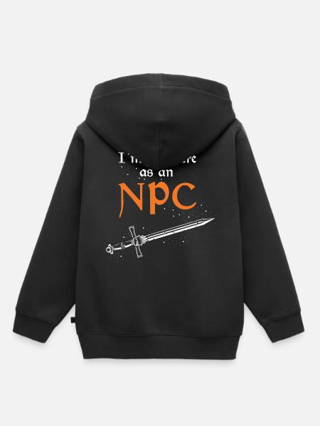 Fantasy RPG Quote voor zwaardvechten - Kinder Premium hoodie biologisch - zwart