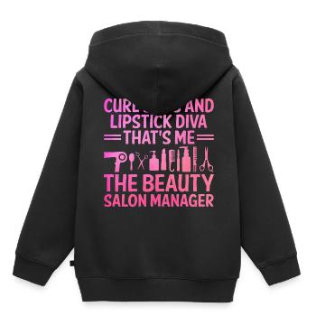 Gestionnaire de SPA Emploi Bien-être Drôle Gestion de SPA Sayi - Sweat Premium à capuche enfant bio - noir - Dos - AI Model Kid Male (0cm)