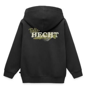 Great pike angler Angel fishing sayings gift - Kids Premium Organic Hoodie - black - Back - AI Model Kid Male (0cm)