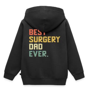 Best Surgery Dad Ever Surgeon Surgical Doctor Surg - Kids Premium Organic Hoodie - black - Back - AI Model Kid Male (0cm)
