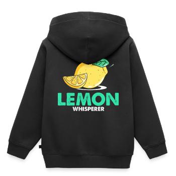 Limonade Limonade Limonade Limonade Stand Design - Sweat Premium à capuche enfant bio - noir - Dos - AI Model Kid Male (0cm)