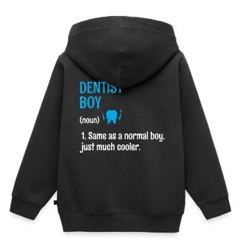 Dentist Boy Definition Dental Dentistry Tooth Dent - Kids Premium Organic Hoodie - black - Back - AI Model Kid Male (0cm)