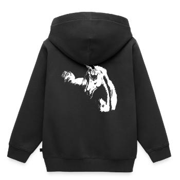 arabisches Pferd - Kinder Premium Organic Hoodie - Schwarz - Hinten - AI Model Kid Male (0cm)