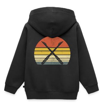 Rétro chirurgien chirurgie Chirurgien Docteur chirurgien Chirurgiens - Sweat Premium à capuche enfant bio - noir - Dos - AI Model Kid Male (0cm)