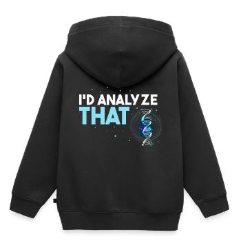 Forensischer Wissenschaftlicher Ermittler - Kinder Premium Organic Hoodie - Schwarz - Hinten - AI Model Kid Male (0cm)