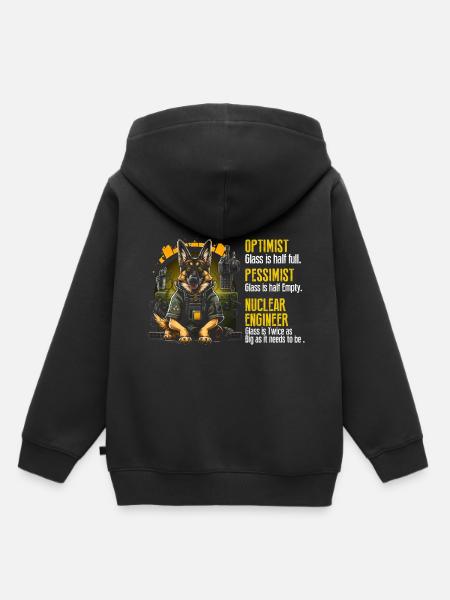 Kernenergie Spruch für Kernenergie - Kinder Premium Organic Hoodie - Schwarz