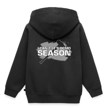Démolition et rénovation de maisons - Sweat Premium à capuche enfant bio - noir - Dos - AI Model Kid Male (0cm)
