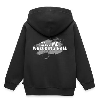 Démolition et rénovation de maisons - Sweat Premium à capuche enfant bio - noir - Dos - AI Model Kid Male (0cm)