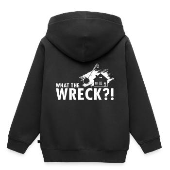 Démolition et rénovation de maisons - Sweat Premium à capuche enfant bio - noir - Dos - AI Model Kid Male (0cm)