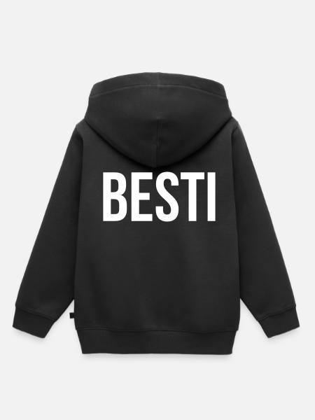 Besti - Kinder Premium Organic Hoodie - Schwarz