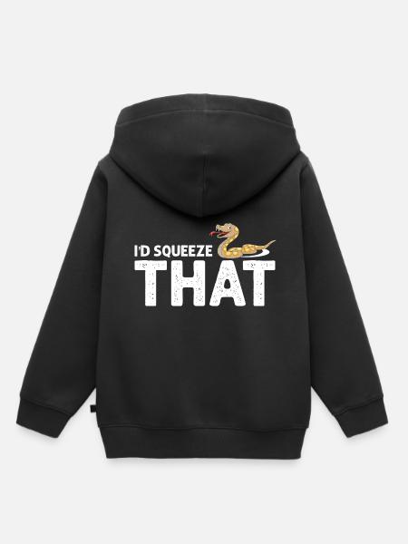 Königspython Design für Schlangen Liebhaber - Kinder Premium Organic Hoodie - Schwarz