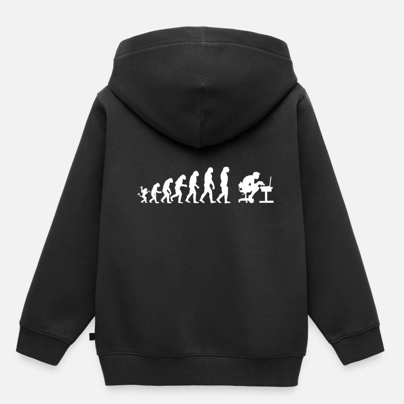 Evolution Computer - Sweat Premium à capuche enfant bio - noir