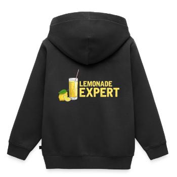 Limonade Limonade Limonade Limonade Stand Design - Sweat Premium à capuche enfant bio - noir - Dos - AI Model Kid Male (0cm)