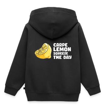 Limonade Limonade Limonade Limonade Stand Design - Sweat Premium à capuche enfant bio - noir - Dos - AI Model Kid Male (0cm)