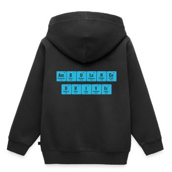 Krankenwagenfahrer Periodensystem der Elemente EMS Pa - Kinder Premium Organic Hoodie - Schwarz - Hinten - AI Model Kid Male (0cm)