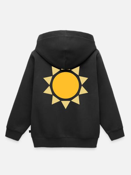 Sonne Form Design - Kinder Premium Organic Hoodie - Schwarz