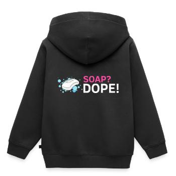 Seifenherstellung Design für Seifensieder Designs - Kinder Premium Organic Hoodie - Schwarz - Hinten - AI Model Kid Male (0cm)