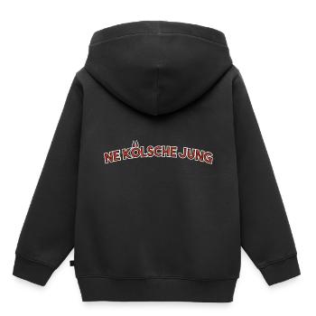 ne koelsche jung Kölner Jungs Jung us Kölle - Kinder Premium Organic Hoodie - Schwarz - Hinten - AI Model Kid Male (0cm)