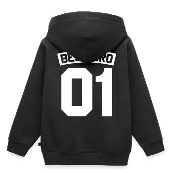 Best Bro - Kinder Premium Organic Hoodie - Schwarz - Hinten - AI Model Kid Male (0cm)