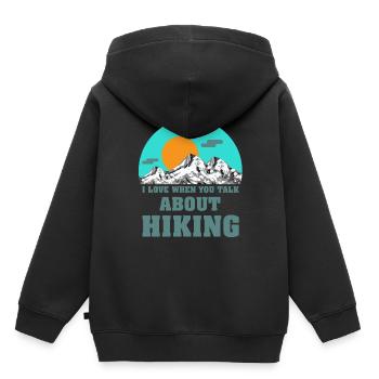 marche - Sweat Premium à capuche enfant bio - noir - Dos - AI Model Kid Male (0cm)