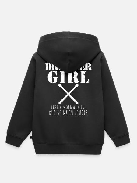 drummer - Kids Premium Organic Hoodie - black