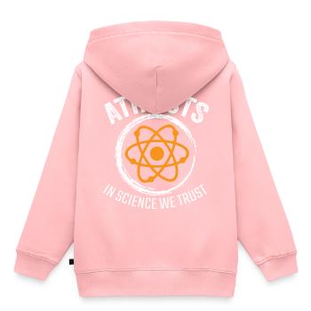 athée - Sweat Premium à capuche enfant bio - rose - Dos - AI Model Kid Female (0cm)