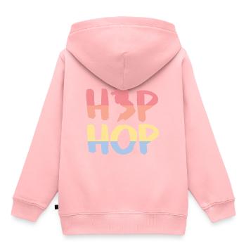 Hip hop - Sweat Premium à capuche enfant bio - rose - Dos - AI Model Kid Female (0cm)