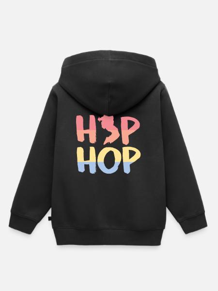 Hip hop - Sweat Premium à capuche enfant bio - noir