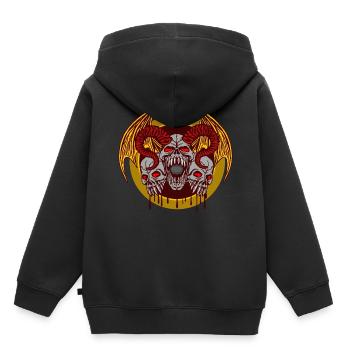 Démon dragon - Sweat Premium à capuche enfant bio - noir - Dos - AI Model Kid Male (0cm)