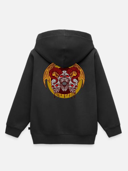 Drachen Dämon - Kinder Premium Organic Hoodie - Schwarz